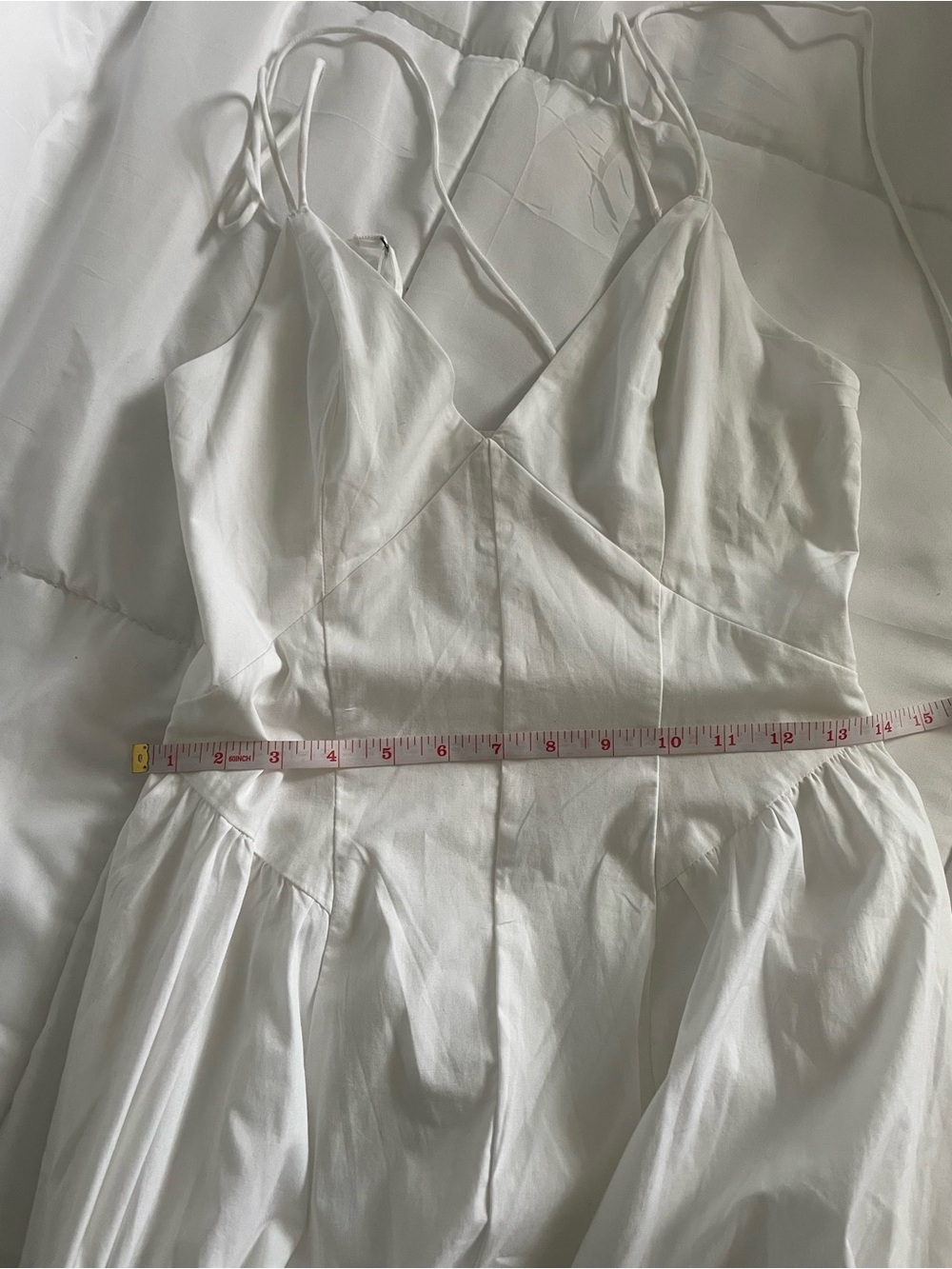 Brand new with tag Abercrombie & Fitch White Strappy Maxi Corset Dress - Picture 10 of 10
